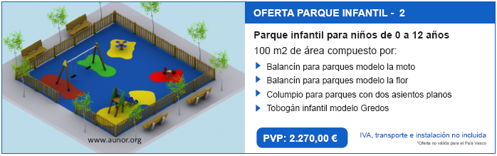 Oferta parque infantil con columpios