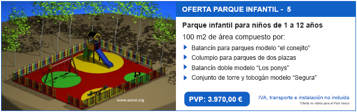 Oferta parques infantiles. modelo 5 Aunor 