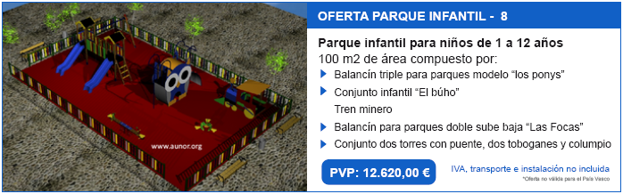 Oferta parque infantil modelo aunor 8